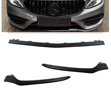 Spoiler Set Lippe Stoßstange Schwarz Glanz für Mercedes W205 S205 14-18 AMG Line Spoiler Set Lippe Stoßstange Schwarz Glanz für Mercedes W205 S205 14-18 AMG Line
