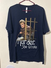 T-shirt Bella + Canvas uomo XL omicidio, ha scritto Angela Lansbury TV dramma criminale