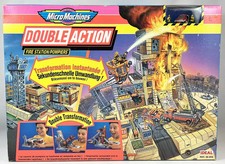 Micro Machines - Galoob Ideal - 1990 Double Action Fire Station / Pompiers
