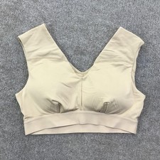 Tommie Copper Sports Bra Womens Large Beige Shoulder Support Copper Znergy