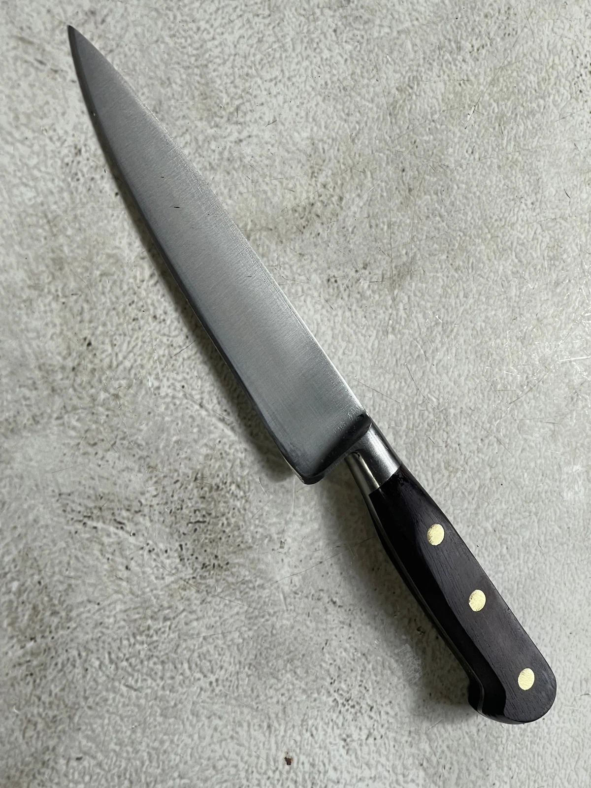 Vintage French Nogent Chef Knife 160mm Carbon Steel Made in France 🇫🇷 1768