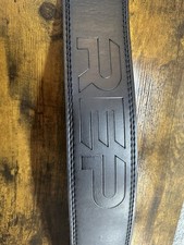 Weight Lifting Belt Black Leather for Support Power Lifting...Size Medium