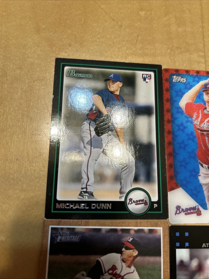 Atlanta Braves Baseball Card Collection (10 Cards) - Image 2 of 4