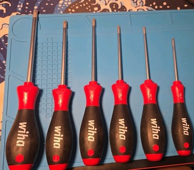Wiha Tools 6 Piece SoftFinish MagicSpring Torx Screwdriver Set, similar to 36267