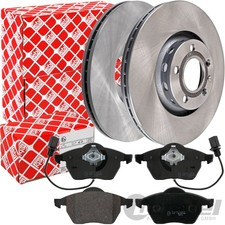 Febi Disques Ø312mm + Revêtements Avant pour Audi A4 B6 B7 A6 C5 VW Passat 3B