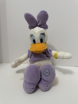Disney Store Authentic Daisy Duck Plush Stuffed Animal Doll 18'' Lavender (AH)