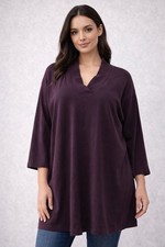 PURE J JILL Women s Sz L Sweater V-Neck 3/4 Sleeve Red