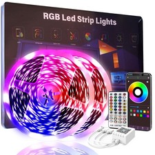 50 FT Led Lights for Bedroom,Lntelligent Application Remote Control Color Cha...