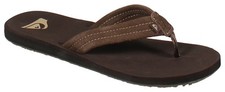 Quiksilver Carver Suede Core Sandal - Dark Brown - New