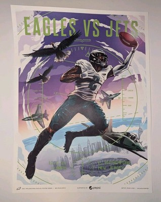 Philadelphia Eagles 2021 New York Jets Gameday Poster Series NFL 12/5/2021