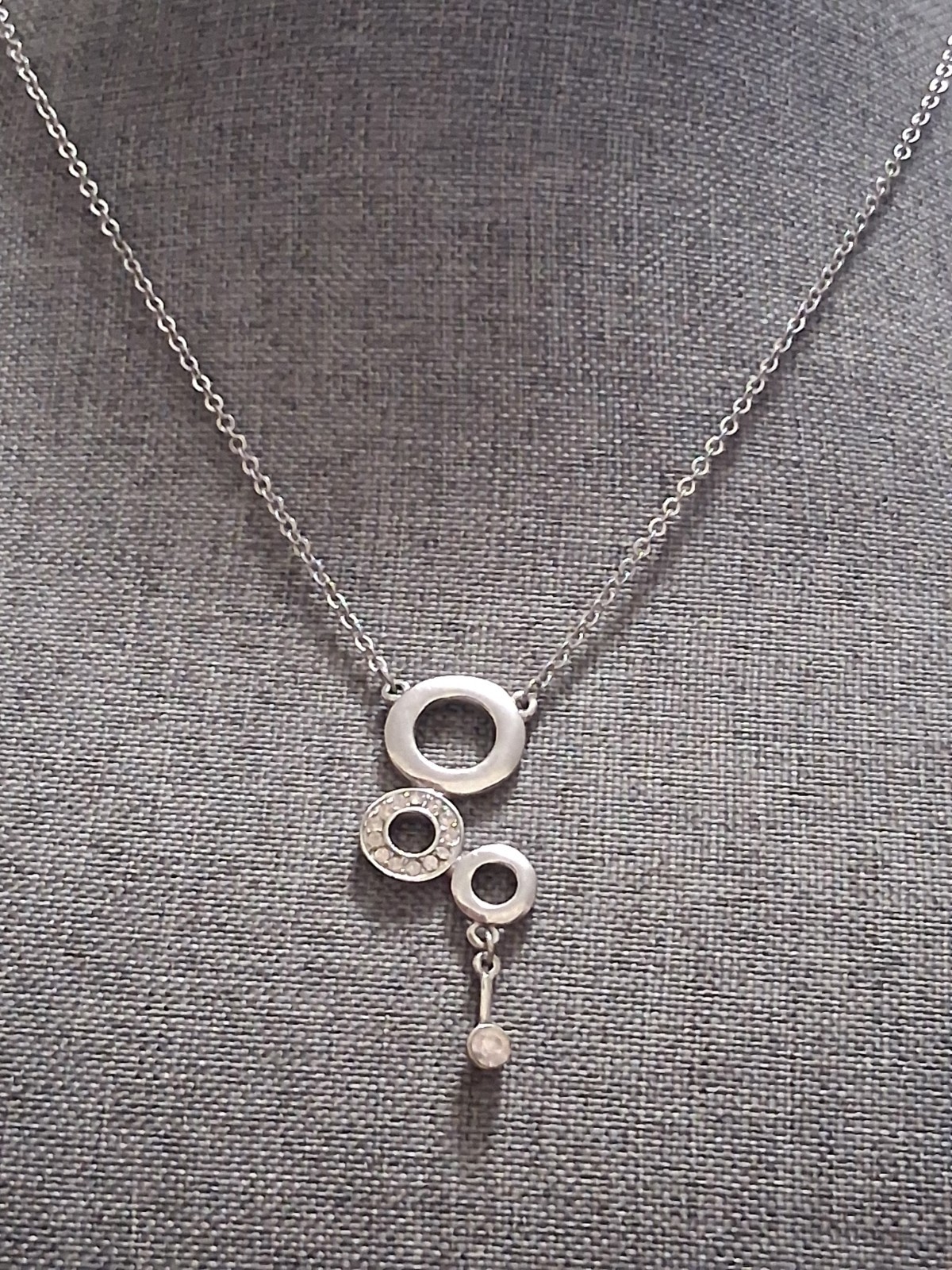 Multi interconnected circular pendant necklace,  … - image 7
