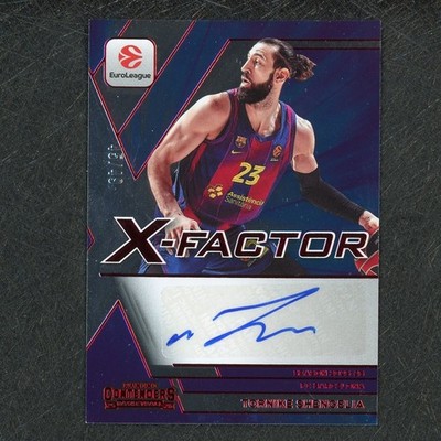 2025-26 Panini Contenders Tornike Shengelia X-Factor Auto Red /49 Barcelona 6574