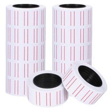 10 Roll 4000Pcs Price Gun Labels for Mx-5500 Price Tag Stickers, White/Red