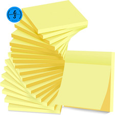 (18 Pads) Sticky Notes 76 mm x 76 Post, Self-Stick Pads Bright Colors... 