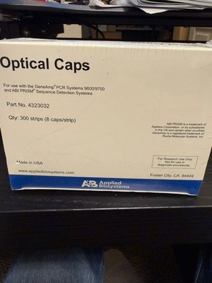 Applied Biosystems REF No 4323032 Optical Caps 300 strips