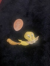 Vintage Tweety Bird Warner Brothers Pendant / Necklace Tweety Smashed Penny