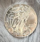 2015 AMERICAN EAGLE, BU COIN, .999 FINE SILVER - FREE SHIPPING