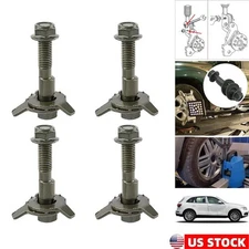 4PCS 17mm Steel Camber Kit Four Wheel Alignment Adjustable Cam Bolt Army Green