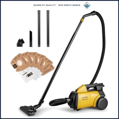 Lightweight Canister Vacuum Cleaner for Carpets and Hard Floors, 1200W