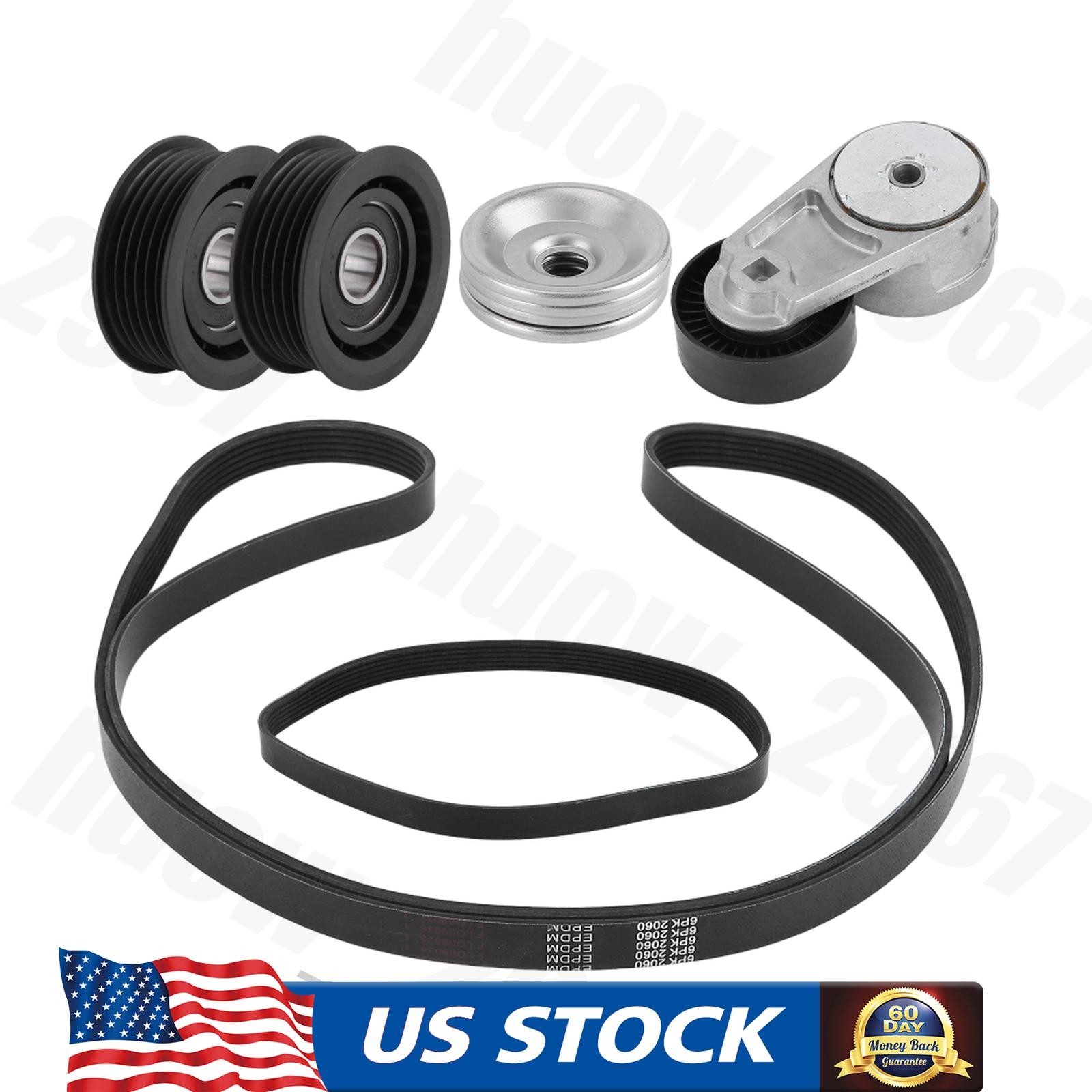 Air Compressor & Alternator Serpentine Belt Set Fits For Maserati Ghibli Levante
