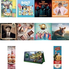 2026 Calendar British TV Programmes Bluey GBBO Traitors BBC Earth Peaky Blinders