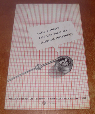 Booklet: Small Diameter Precision Tubes For Scientific Instruments