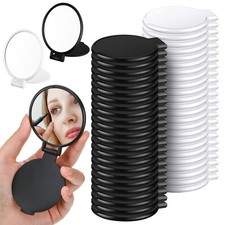 150 Pieces Mini Folding Round Compact Portable Pocket Mirror Bulk Travel Make...