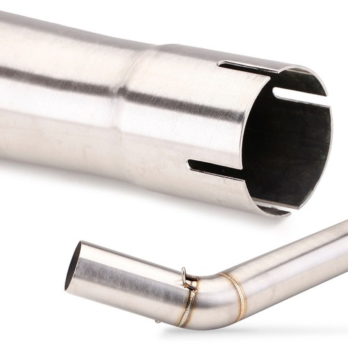 Slip For CFMOTO 650NK 650MT 400NK Exhaust Mid Link Pipe Blue Tail Muffler Tips - Picture 4 of 4