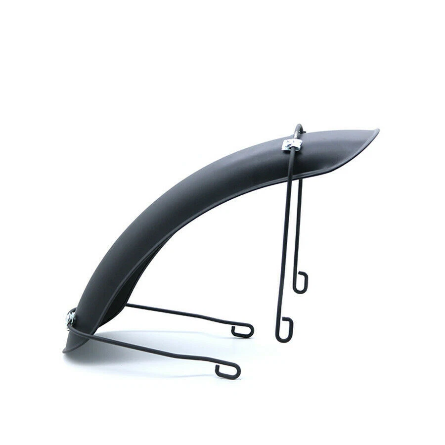 1pc Motorcycle Front Wheel Cover Fender Protector Mudguard Metal Black Universal - Image 2 of 4