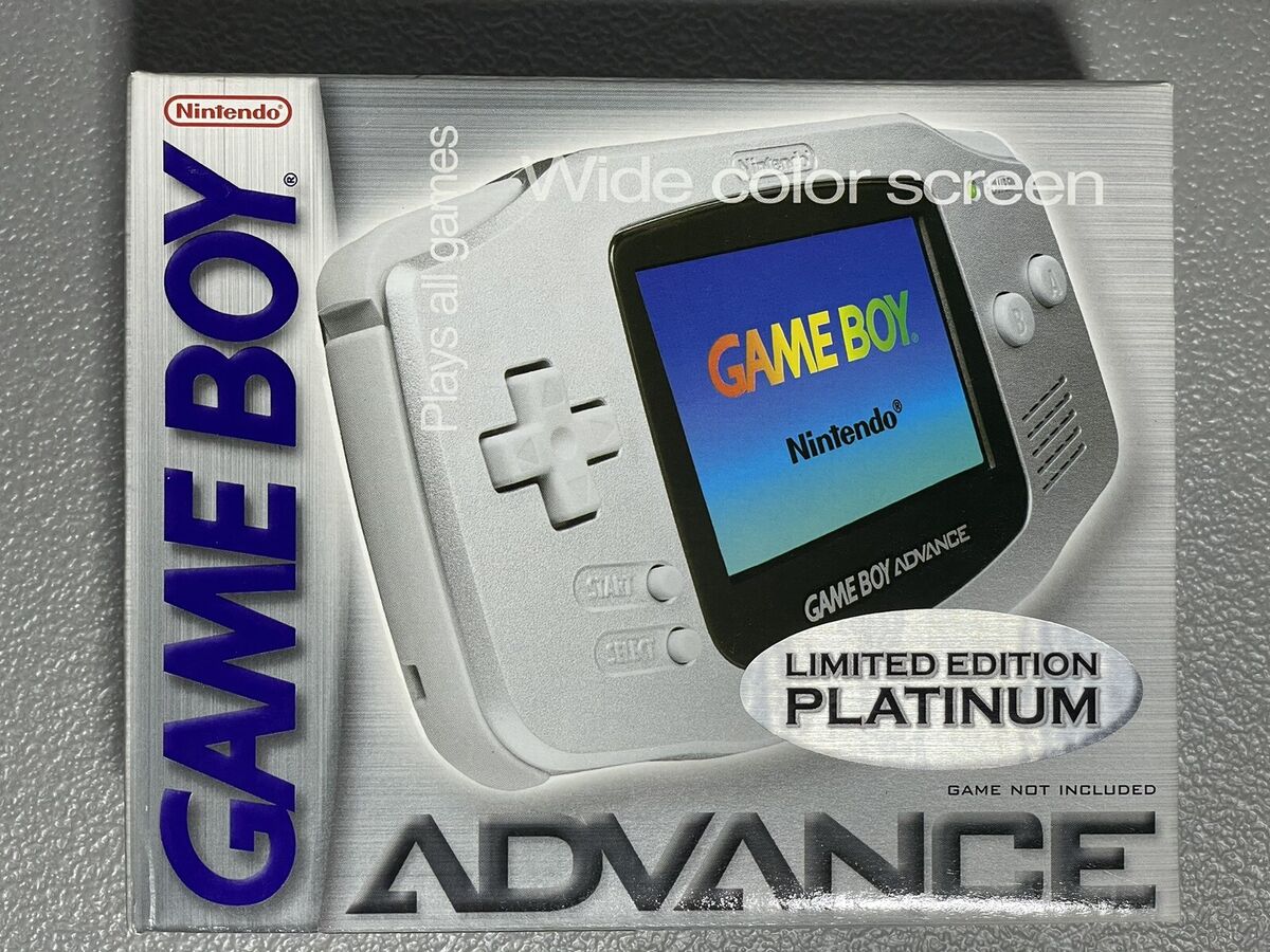 Nintendo Game Boy Advance Limited Edition Platinum - BRAND Nintendo Game Boy Advance Limited Edition Platinum - BRAND