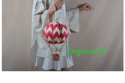 Hot Air Balloon Spherical Shape Magnetic Buckle Bag Cute Casual Handbag Gift New - Picture 12 of 14