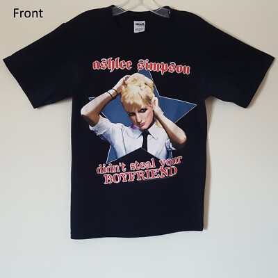 Vtg 2005 Ashlee Simpson I AM ME Concert Tour 2-Sided Black S T