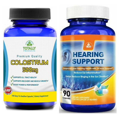 Colostrum 500mg GI Tract Support & Hearing Health Ear Care Dietary Supplement
