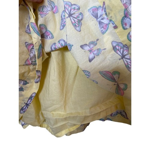 Gymboree Yellow Butterfly Print Summer Spring Cotton Ruffle Dress Small Y 5/6 - Picture 5 of 11