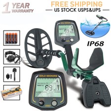 LCD Detector de Metales Buscador de Oro Bobina impermeable auricular Pala Bolsa