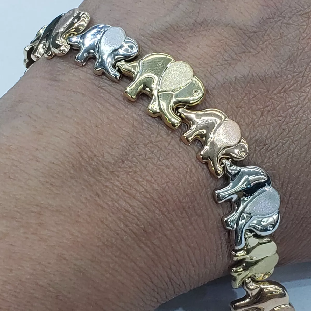 14k 2024 elephant bracelet