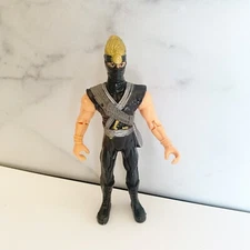 Hunson Trading Co Action Figure BLACK NINJA Blonde Hair 6 Inches