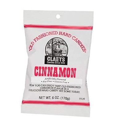 Claey's Hard Candy, 6 Oz Package 6 Ounce (Pack of 1) Cinnamon
