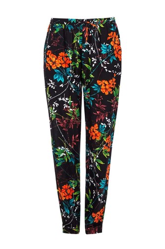Wallis Womens Black Floral Jogger 