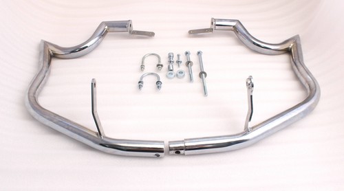 Detachable Engine Guard Highway Crash Bar 4 Honda VTX1800C 2002-2008 1.5" Size - Foto 2 di 10