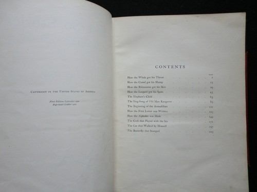 RUDYARD KIPLING; Just So Stories for Little Children (1902) Vintage Fiction, 2nd - Picture 4 of 16