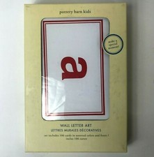 Pottery Barn Kids A-Z Letter Wall Art 102 Cards Mixed Fonts Colors 4  x 6  