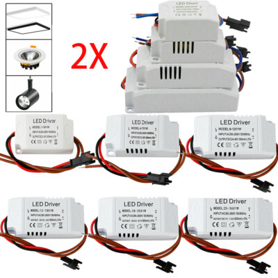 Led Driver Transformer 24v 36v 48v Power Supply 110v 220v DC 8w 12w 25W 36W 2pcs