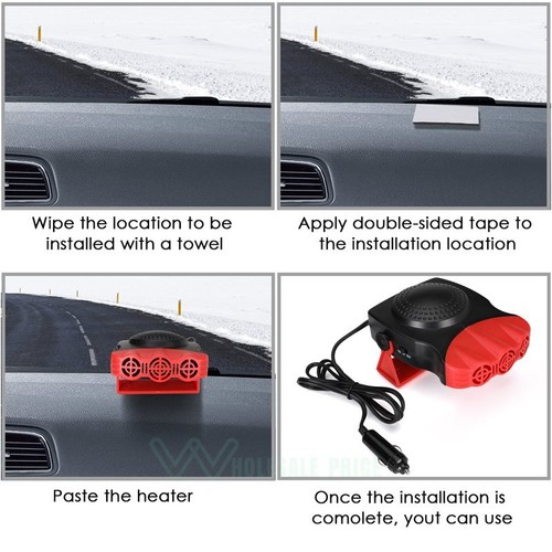 12 VOLT Universal Underdash Heater Heat w/ Speed Switch for Car or Truck 3 port - Picture 37 of 38
