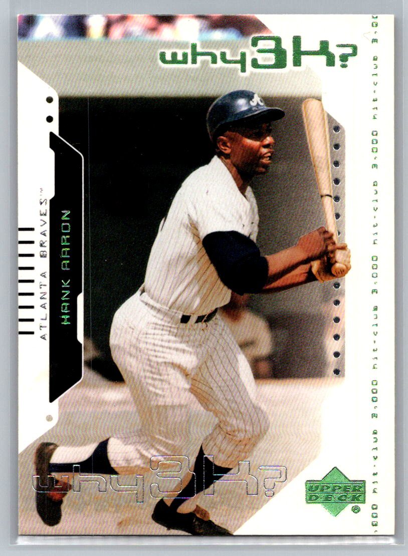 2000 Upper Deck Hitter's Club why3K? #72 Hank Aaron Atlanta Braves