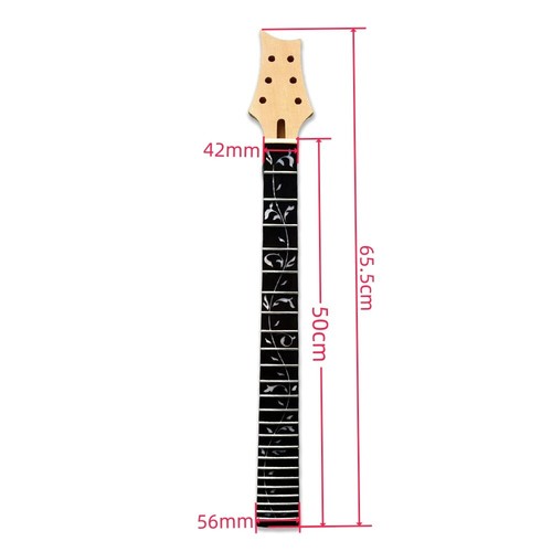 Guitar neck for PRS style 24 fret 25.5inch Rosewood Fretboard Vine inlay Bolt on - Picture 6 of 7