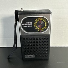 Stewart Portable FM/AM Radio Solid State . Model ST-311C