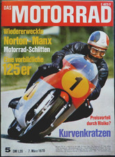 Das Motorrad 05/70 Norton Manx,Eis-Speedway,MZ ETS 125,Norton Manx,Kufen-Motorrä
