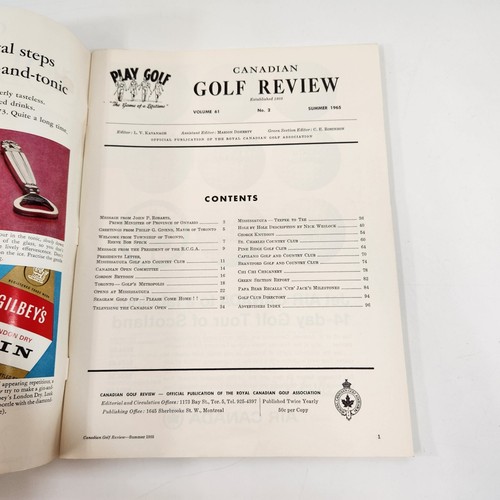 Canadian Golf Review Magazine 1965 1966 Seagram Gold Cup Open Jack Nicklaus - Picture 19 of 21