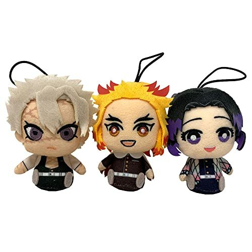 Demon Slayer 3 Set Kyojuro Rengoku Shinobu Sanemi Plush Doll Stuffed Toy 9cm | eBay